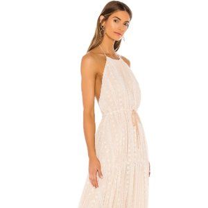 Tularosa Open Back Halter Maxi